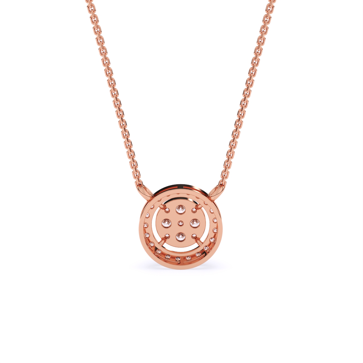 Stunning Circular Diamond Necklace