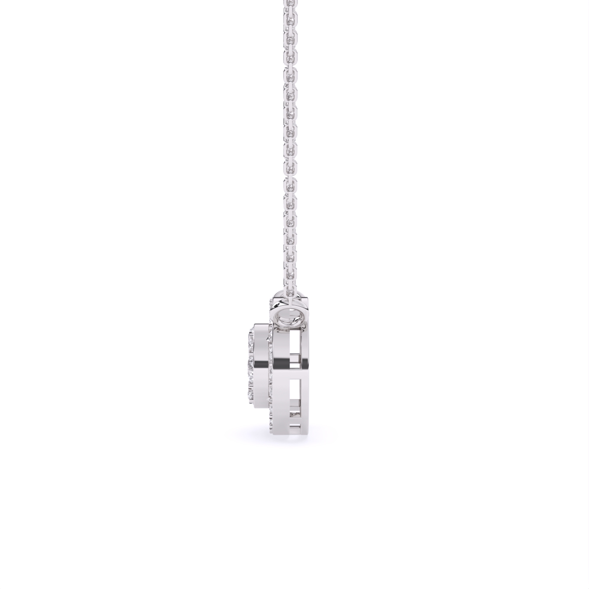 Stunning Circular Diamond Necklace