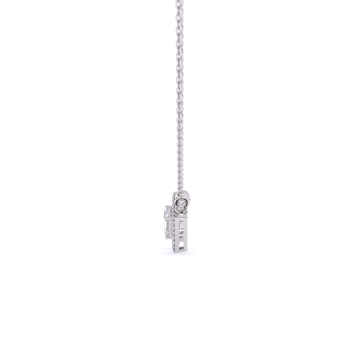Radiant Halo Toi Et Moi Necklace