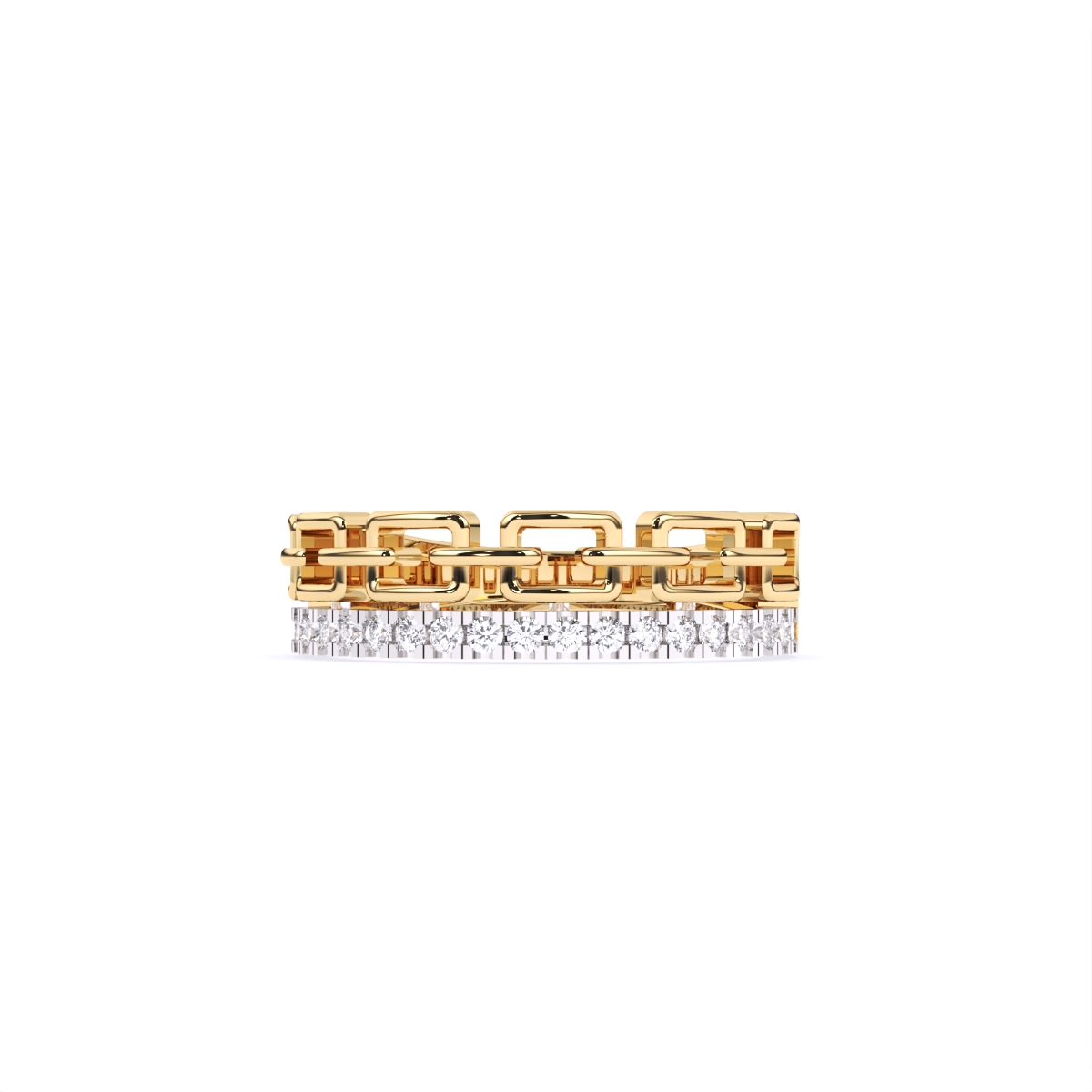Elegance Linked Diamond Band Ring