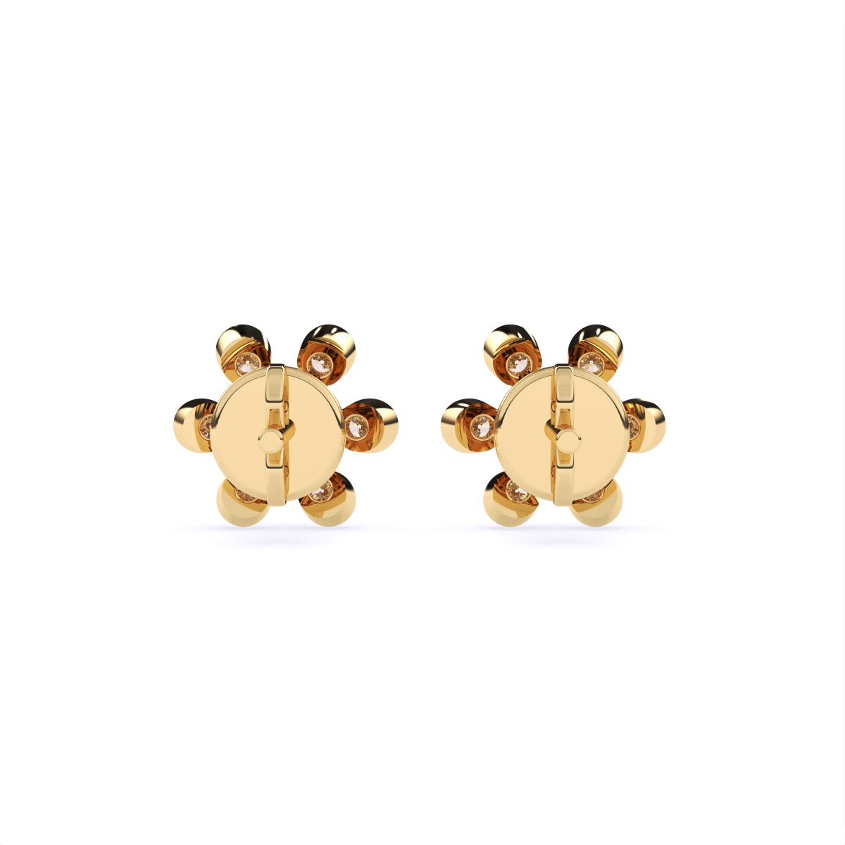 Sparkling Petal Chic Diamond earrings