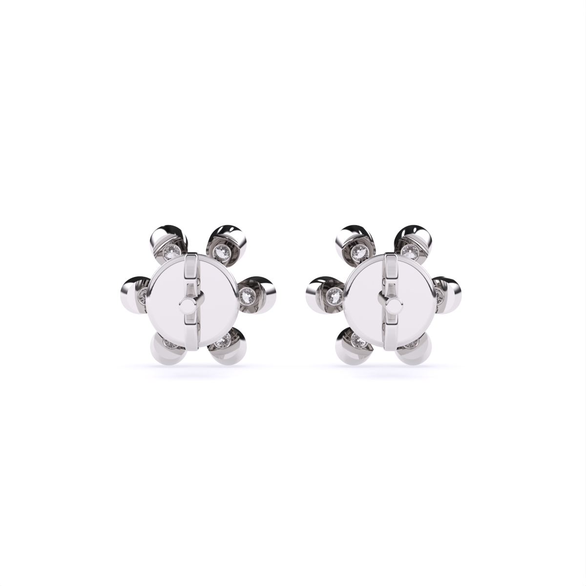 Sparkling Petal Chic Diamond earrings