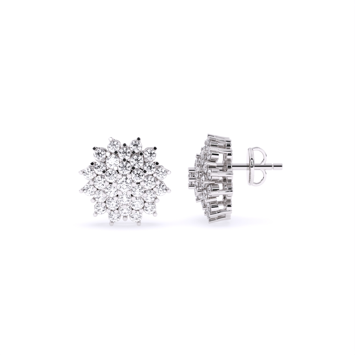 Daisy Cluster Diamond Studs