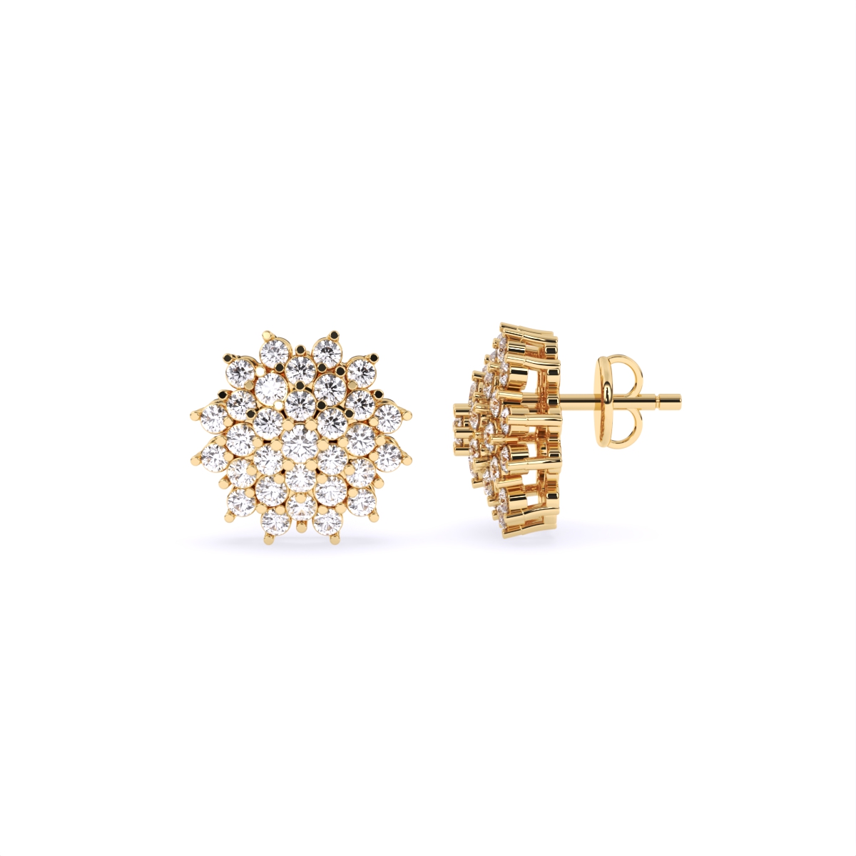Daisy Cluster Diamond Studs