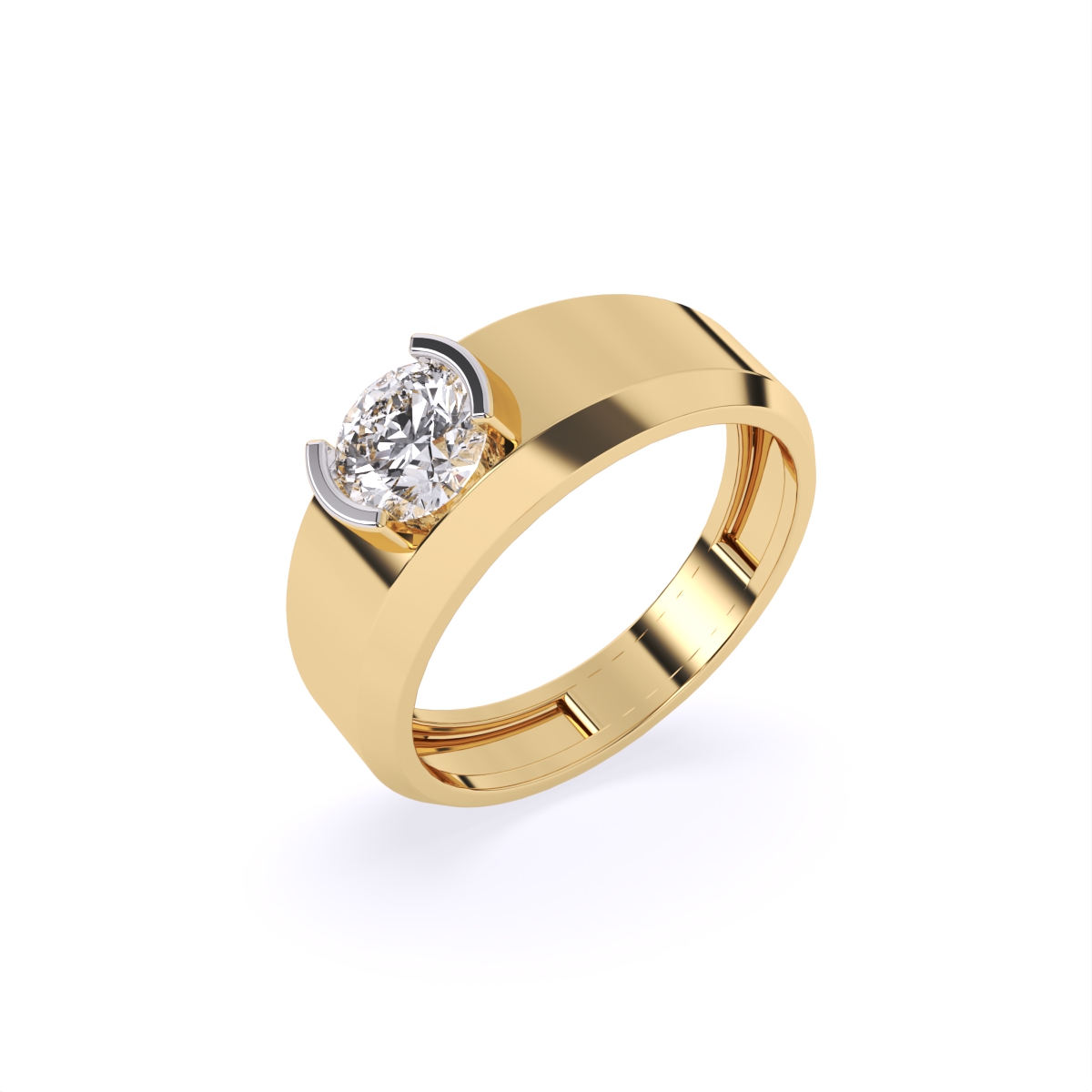 Refined Charm Solitaire Diamond Ring