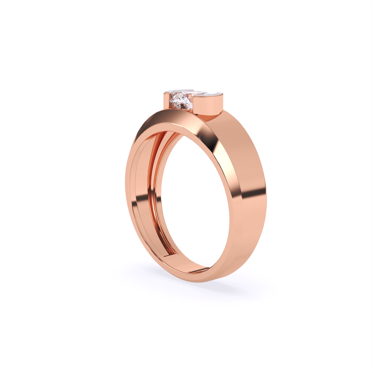 Refined Charm Solitaire Diamond Ring