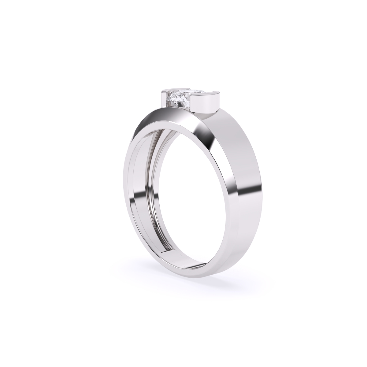 Refined Charm Solitaire Diamond Ring