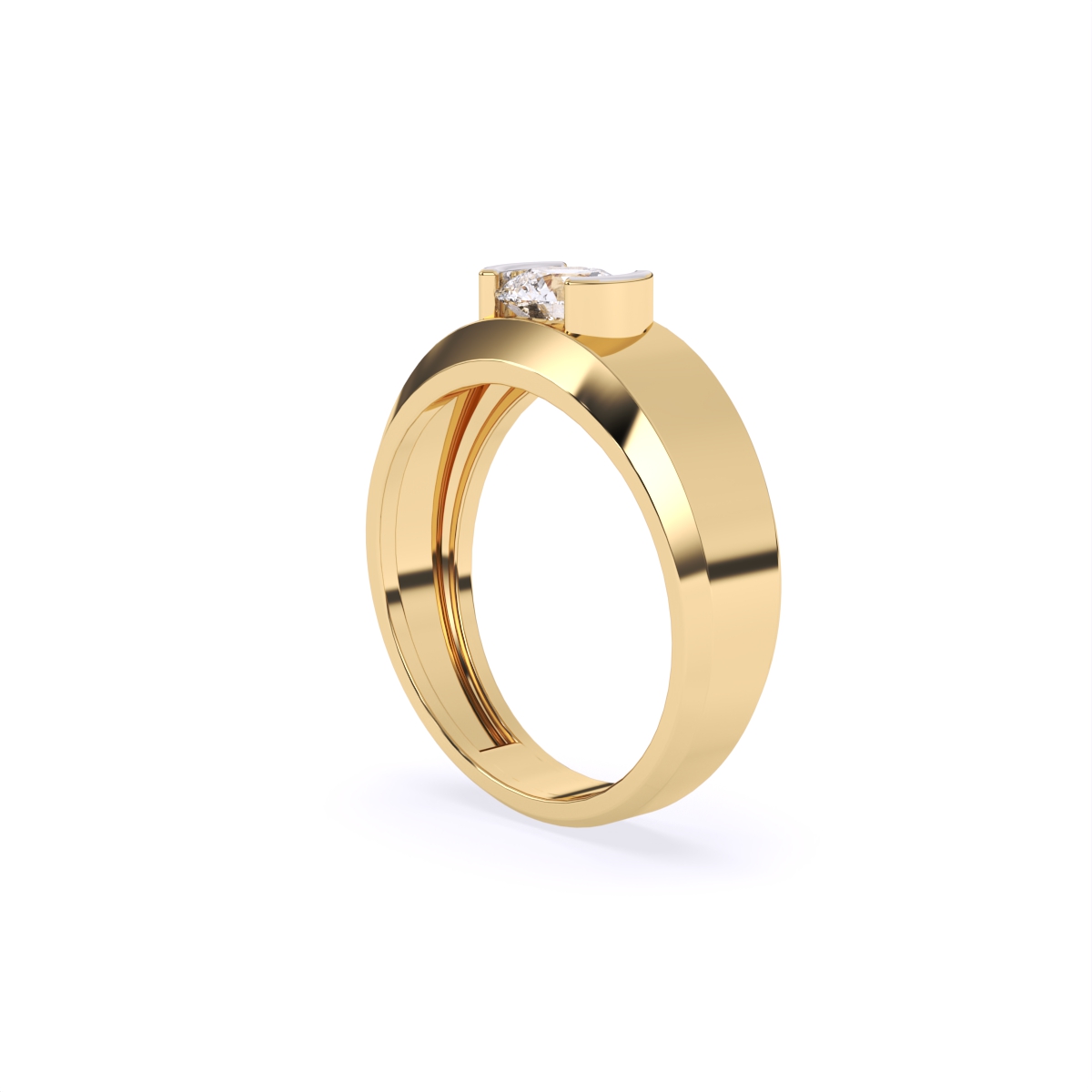 Refined Charm Solitaire Diamond Ring
