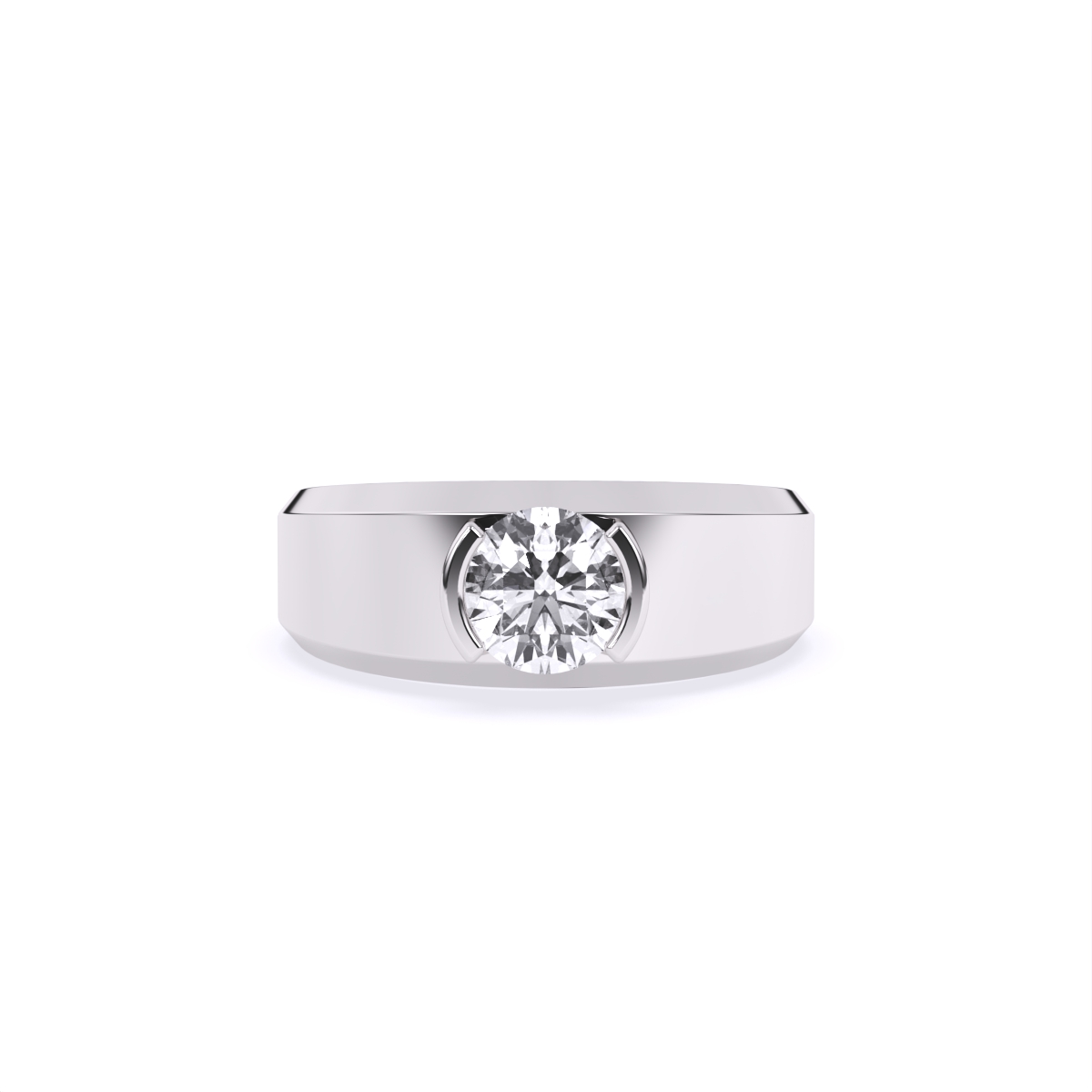 Refined Charm Solitaire Diamond Ring