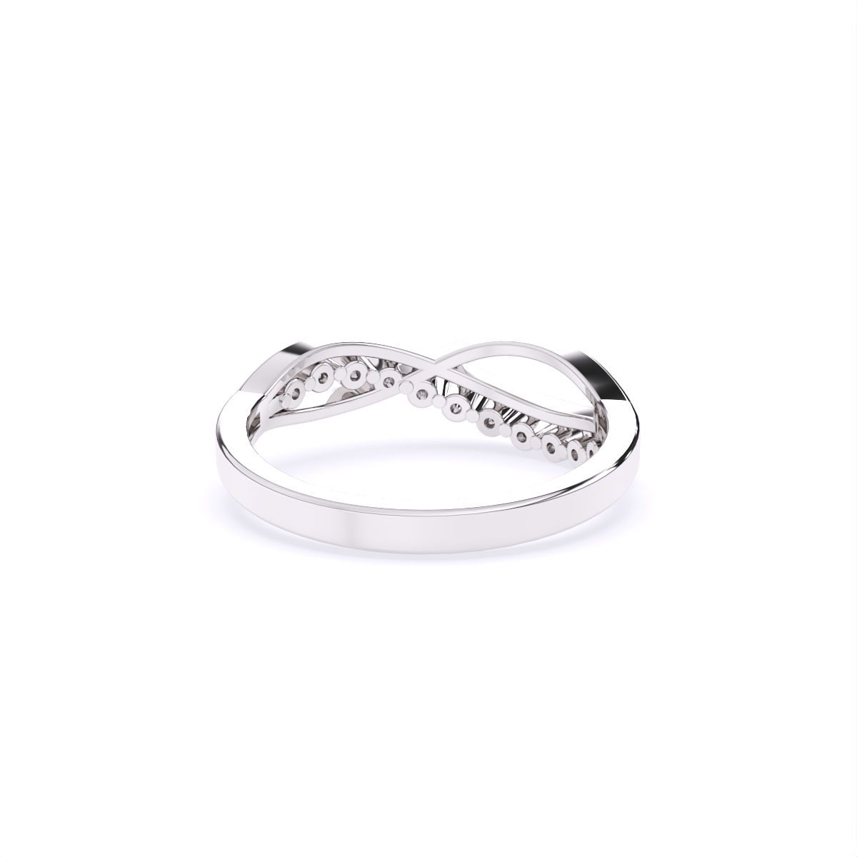 Elegant Curve Infinity Band Ring