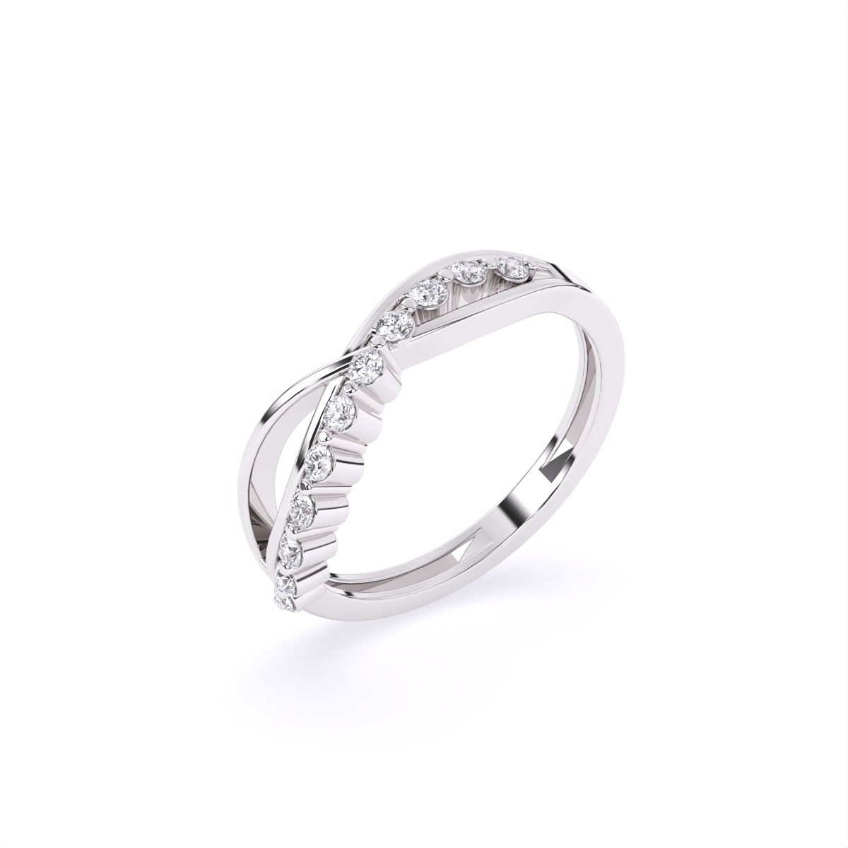 Elegant Curve Infinity Band Ring
