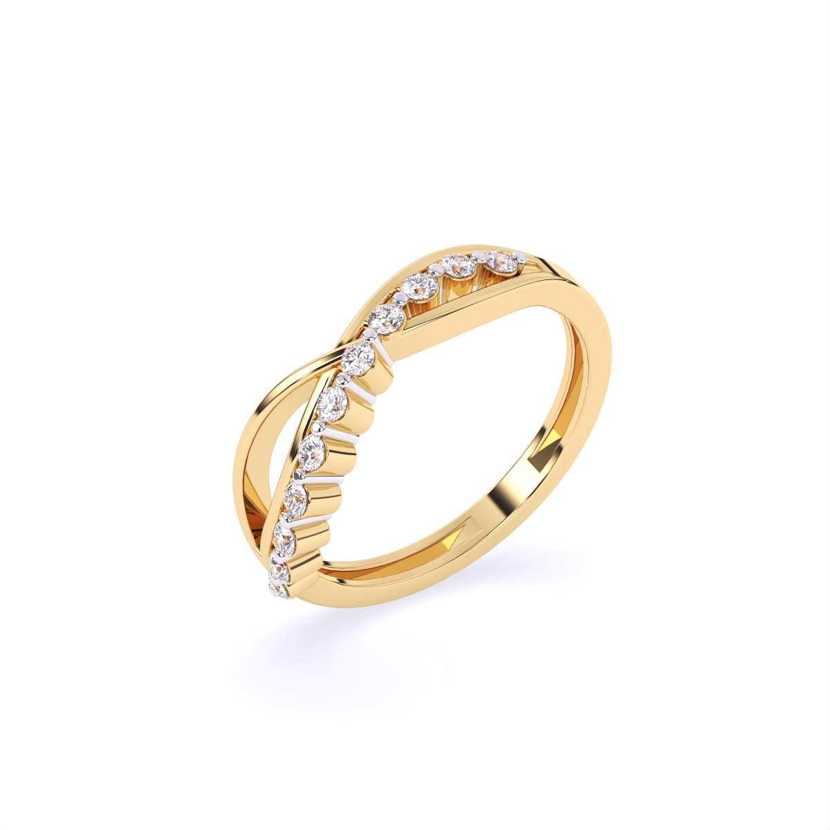 Elegant Curve Infinity Band Ring