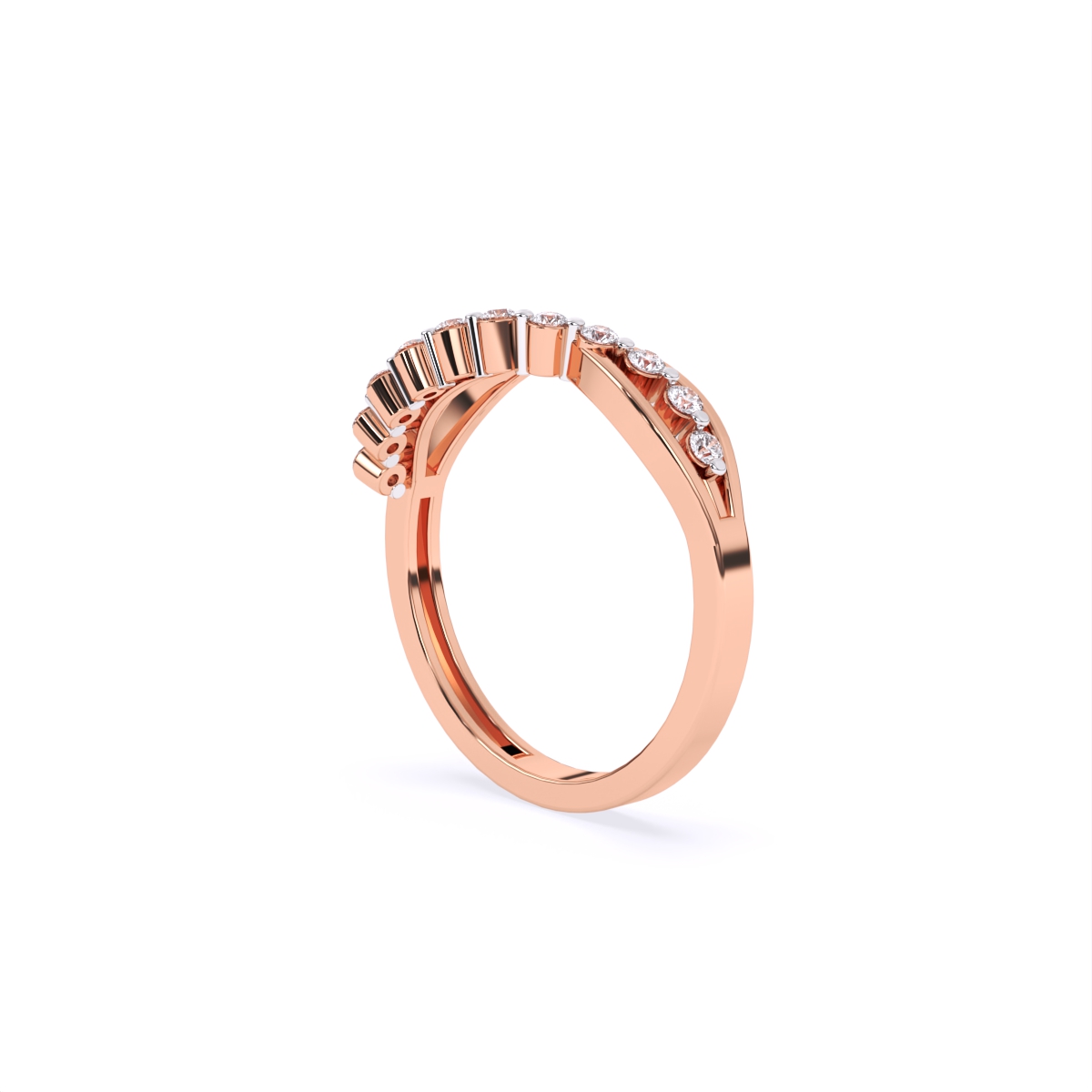 Elegant Curve Infinity Band Ring
