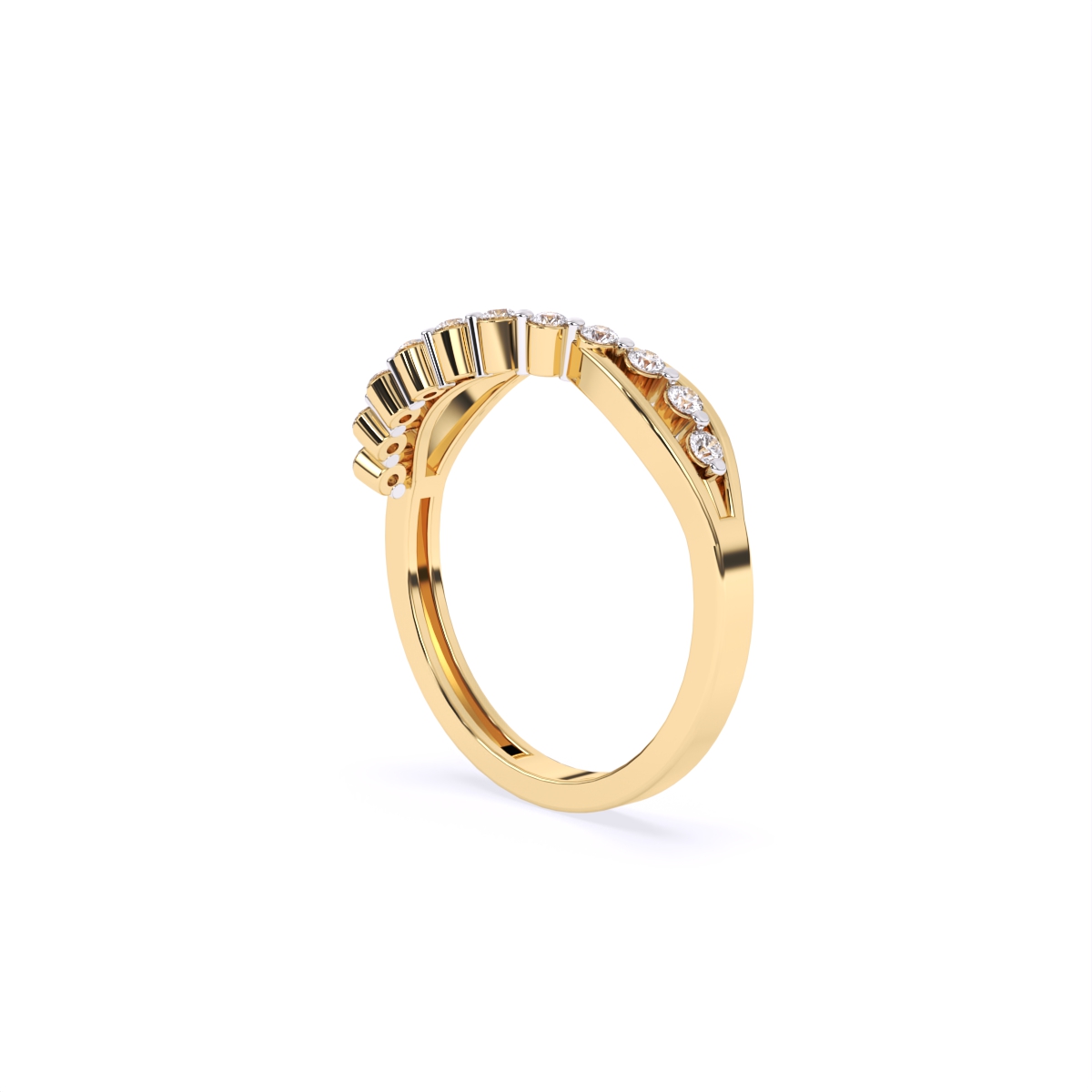 Elegant Curve Infinity Band Ring