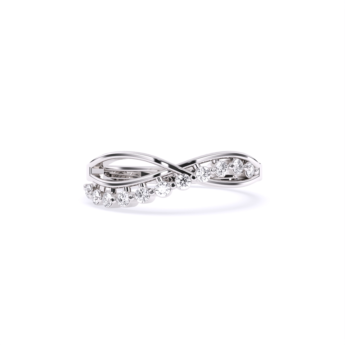 Elegant Curve Infinity Band Ring