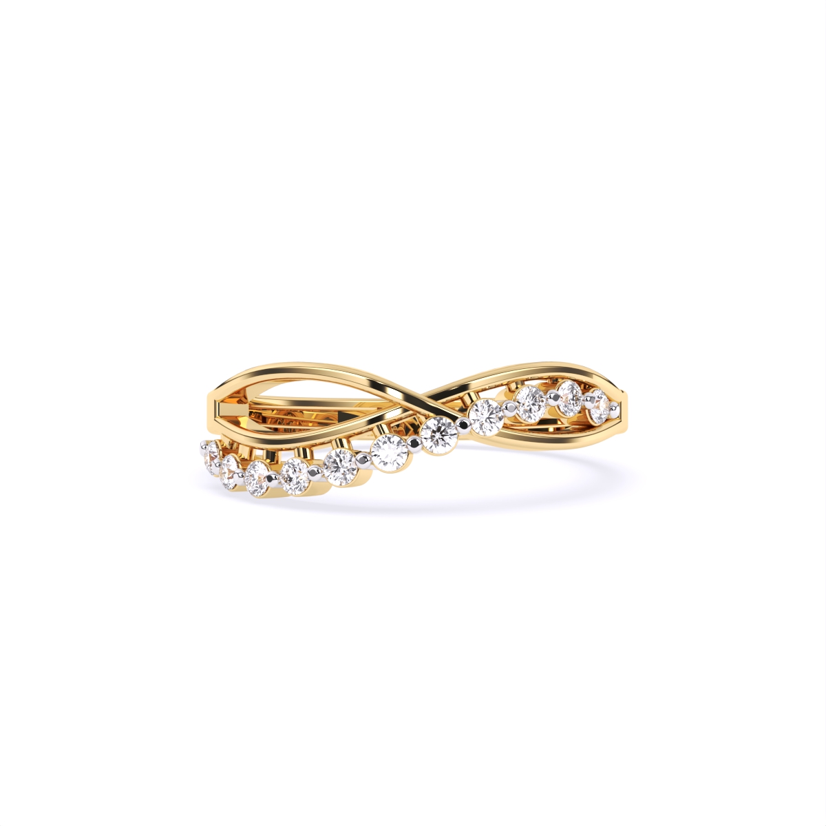 Elegant Curve Infinity Band Ring