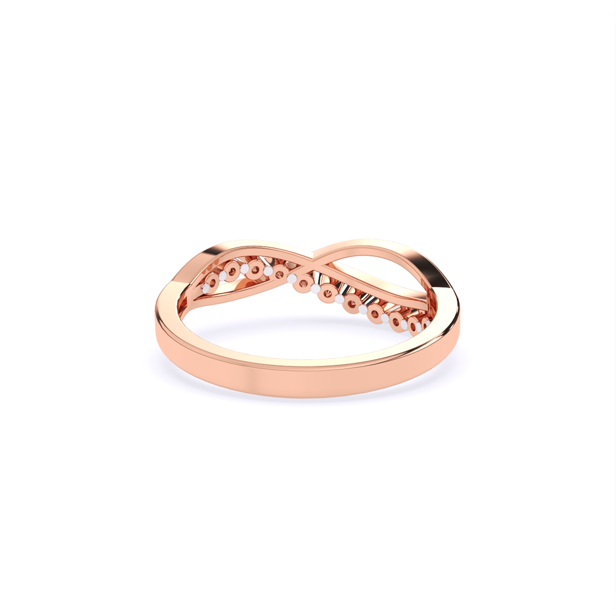 Elegant Curve Infinity Band Ring