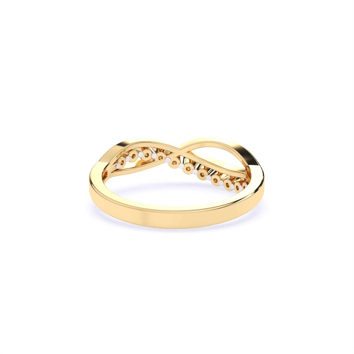 Elegant Curve Infinity Band Ring