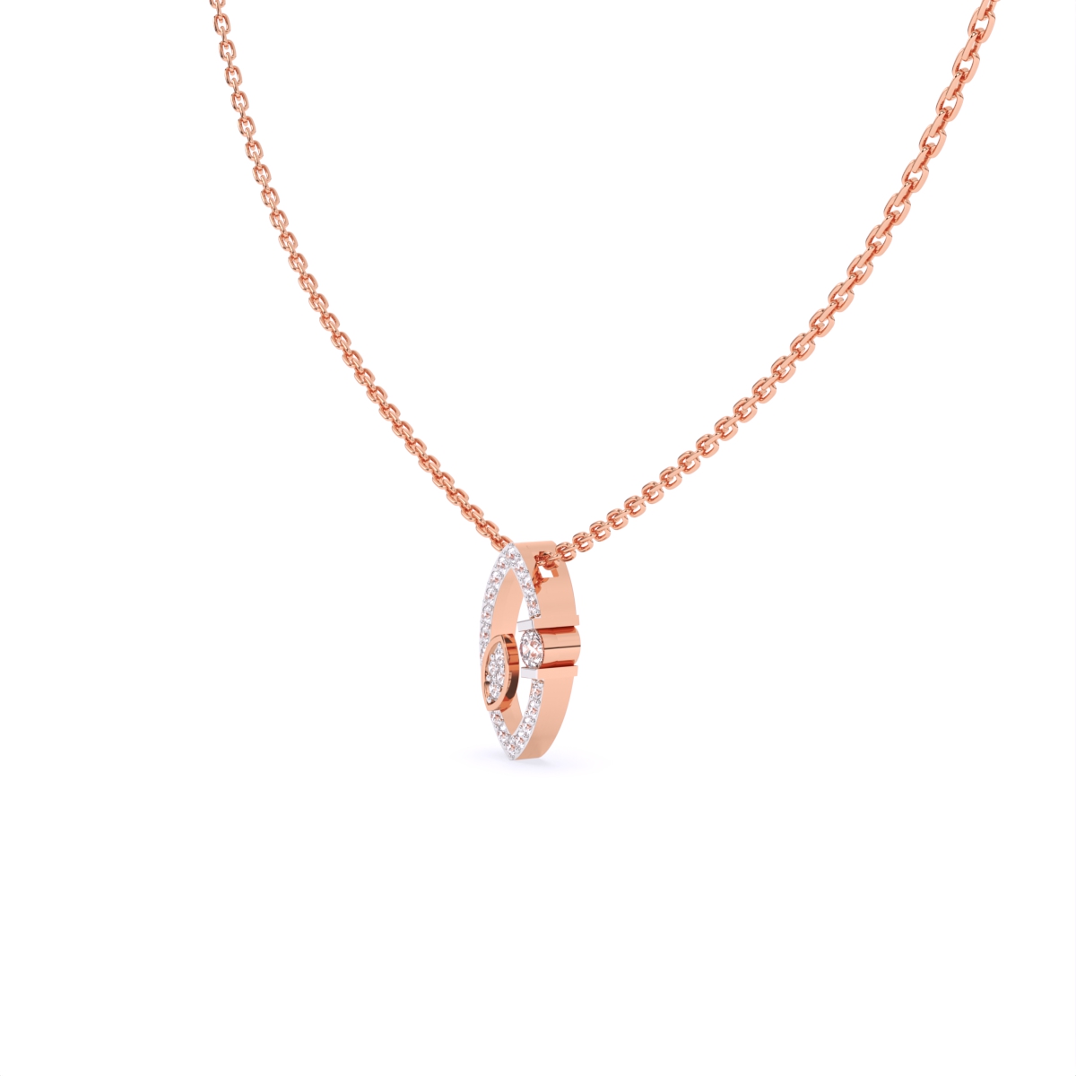 Marquise Fusion Tiny diamond Necklace