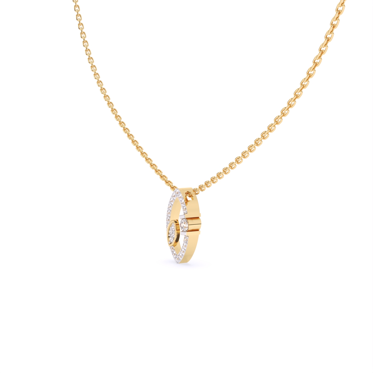 Marquise Fusion Tiny diamond Necklace