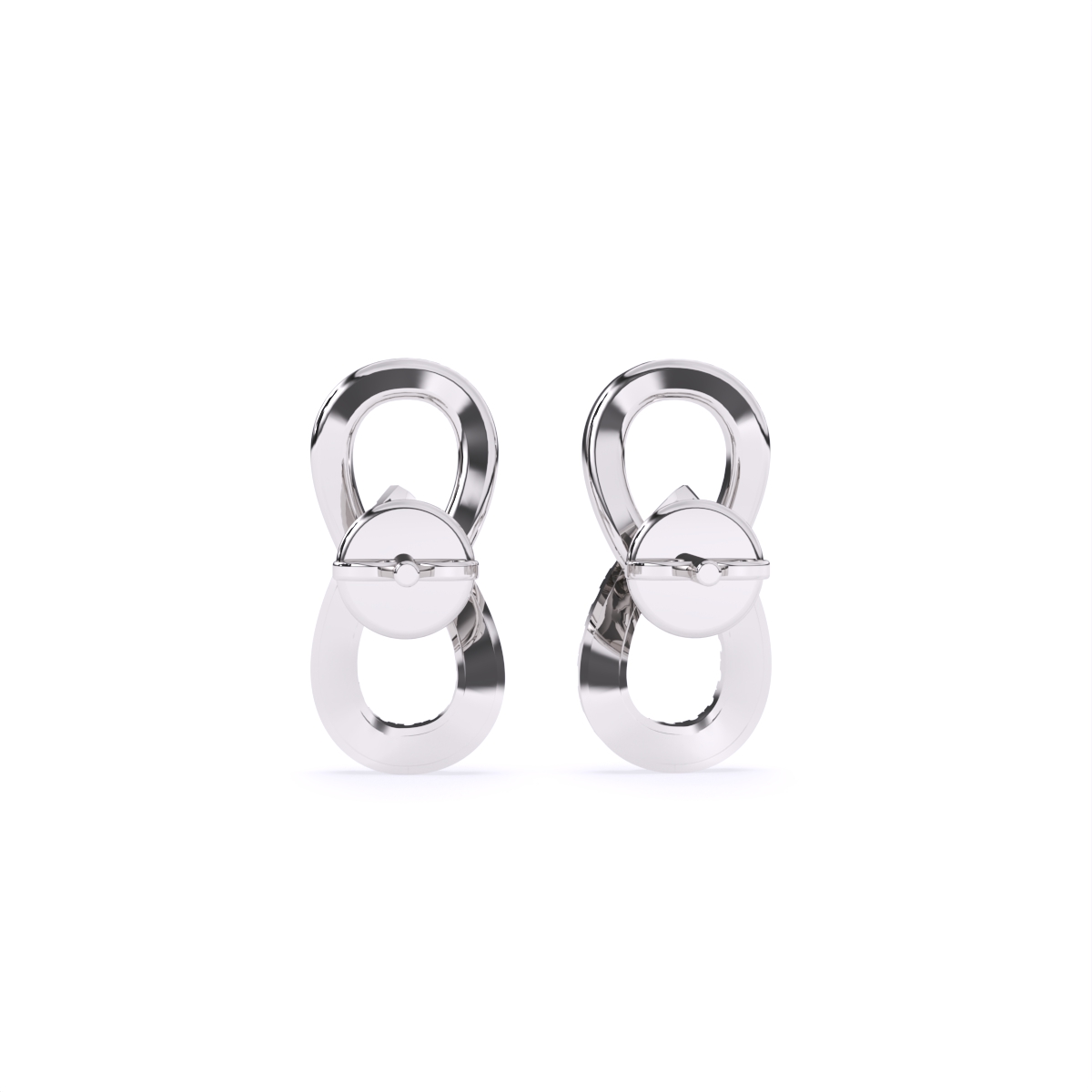 Twist Infinity Diamond Earrings