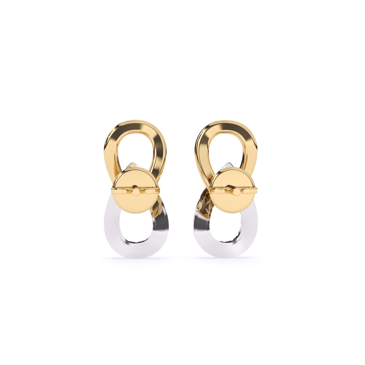 Twist Infinity Diamond Earrings
