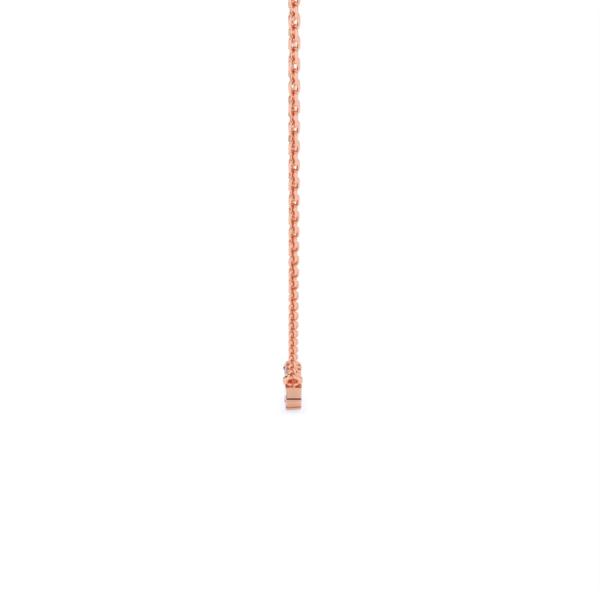 Silent Angles Curve Charm Necklace