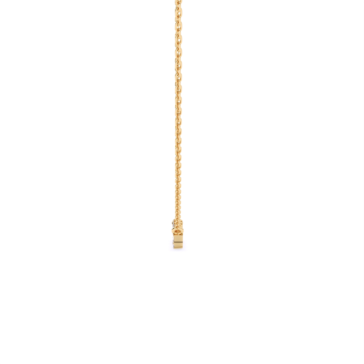 Silent Angles Curve Charm Necklace