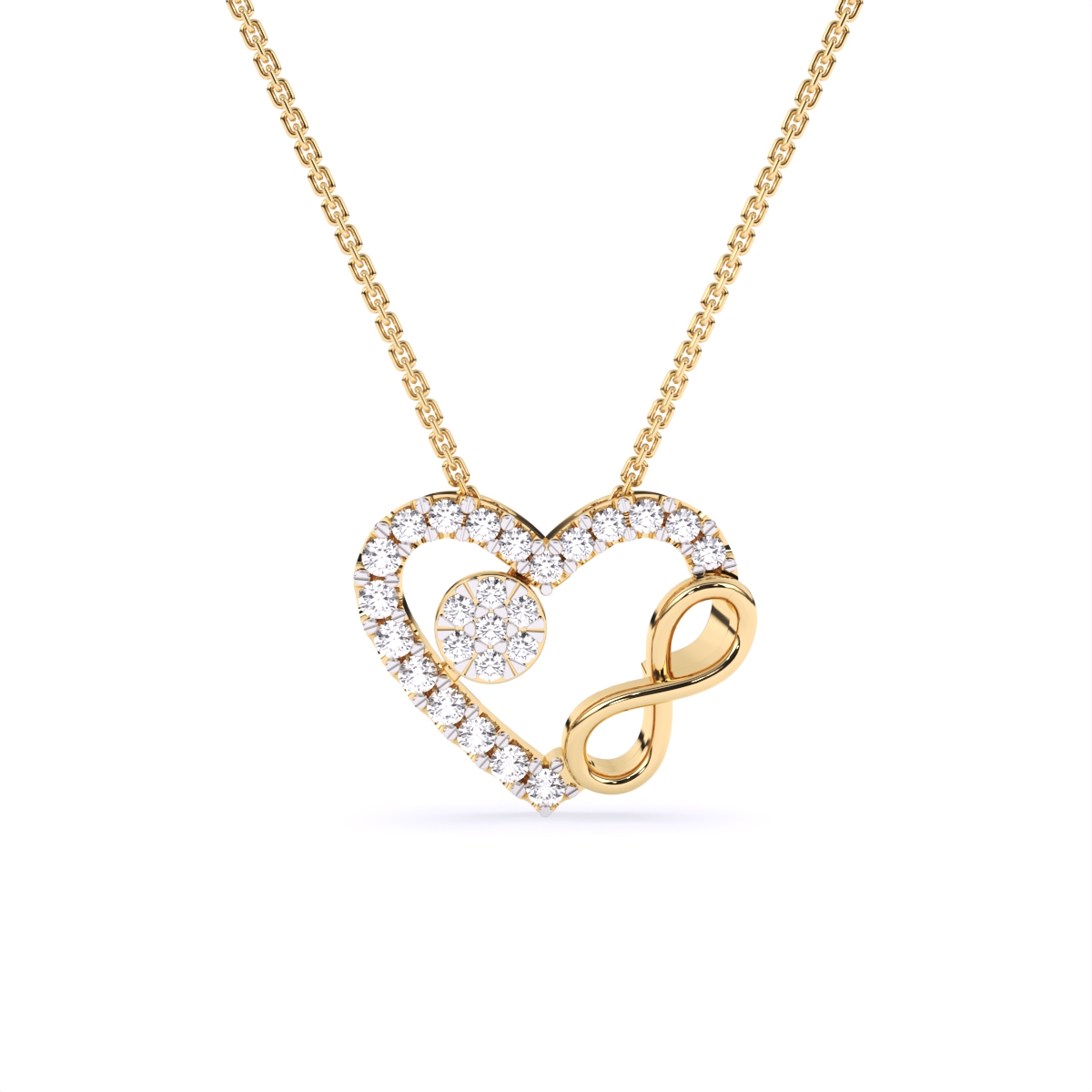 Boundless Heart Infinity Diamond Necklace