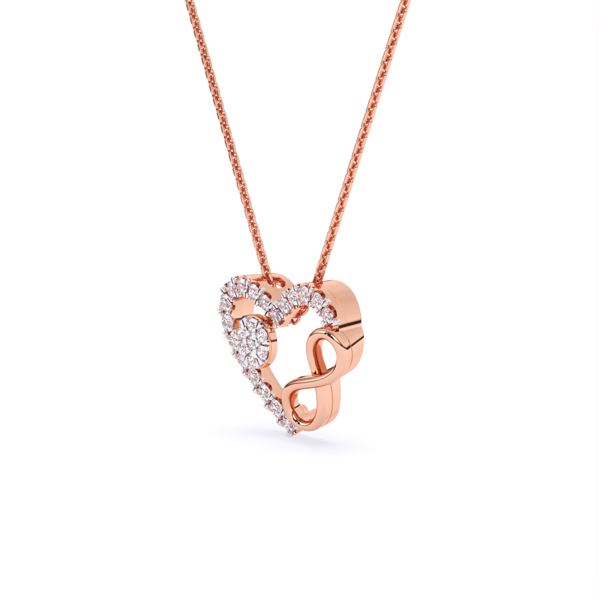 Boundless Heart Infinity Diamond Necklace