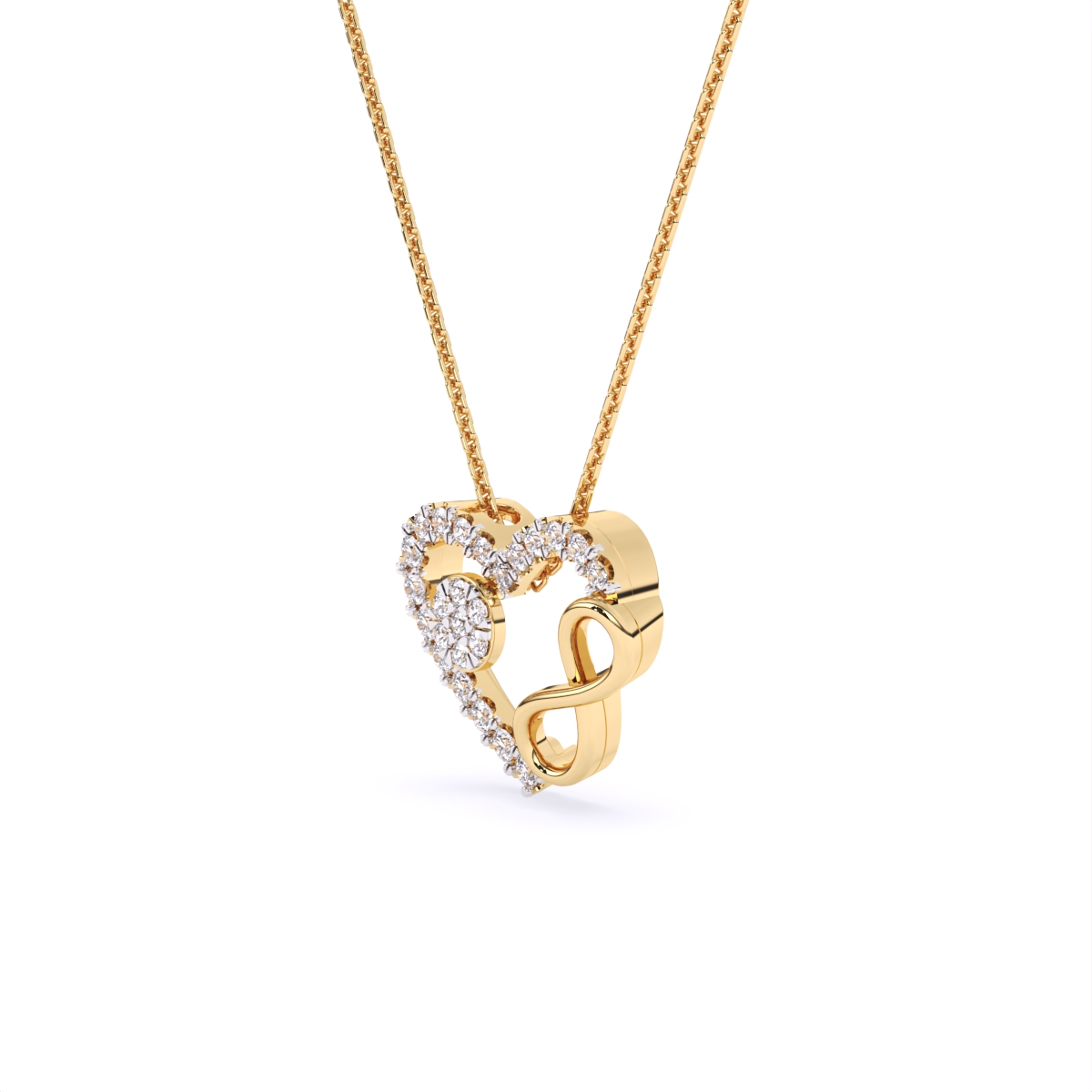 Boundless Heart Infinity Diamond Necklace