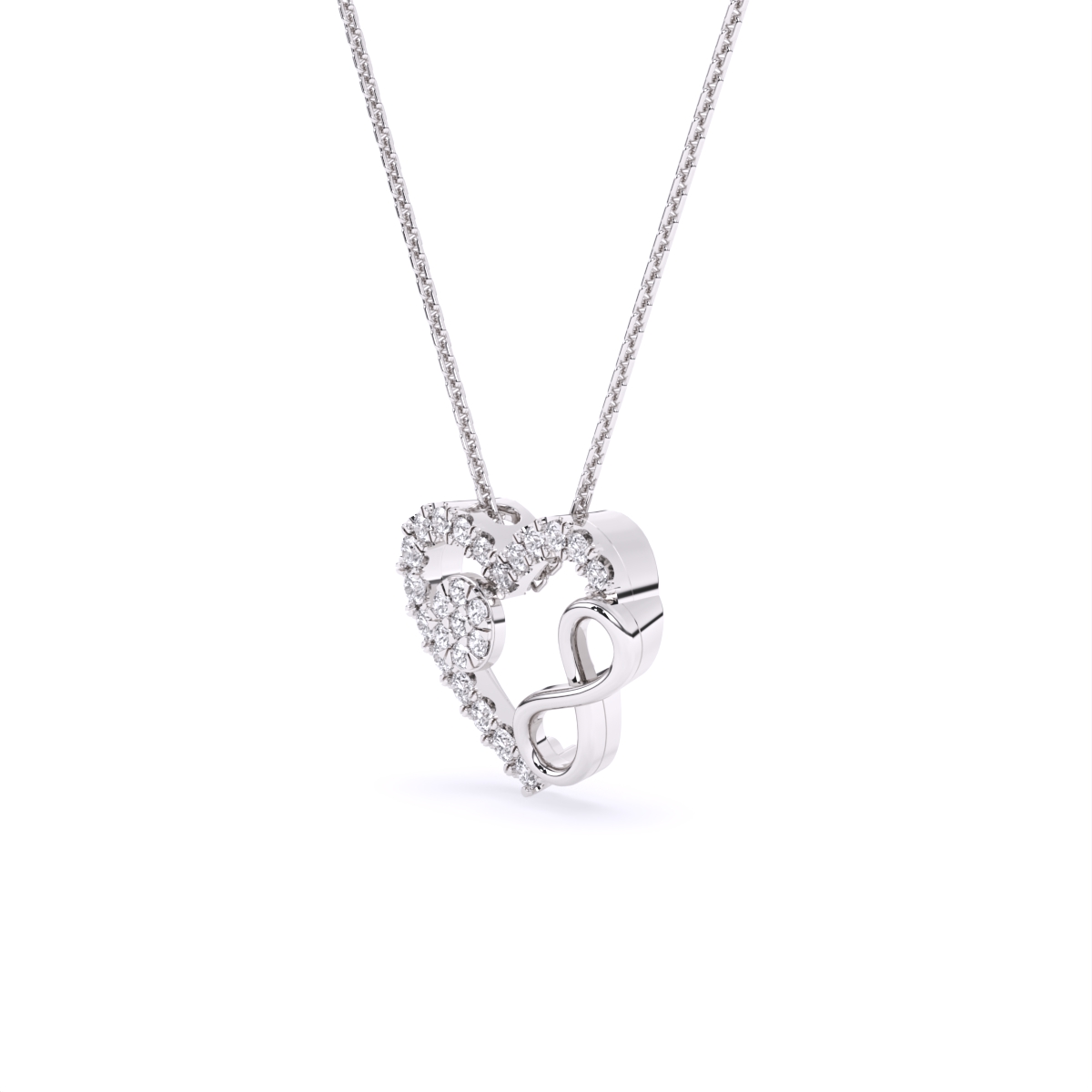 Boundless Heart Infinity Diamond Necklace