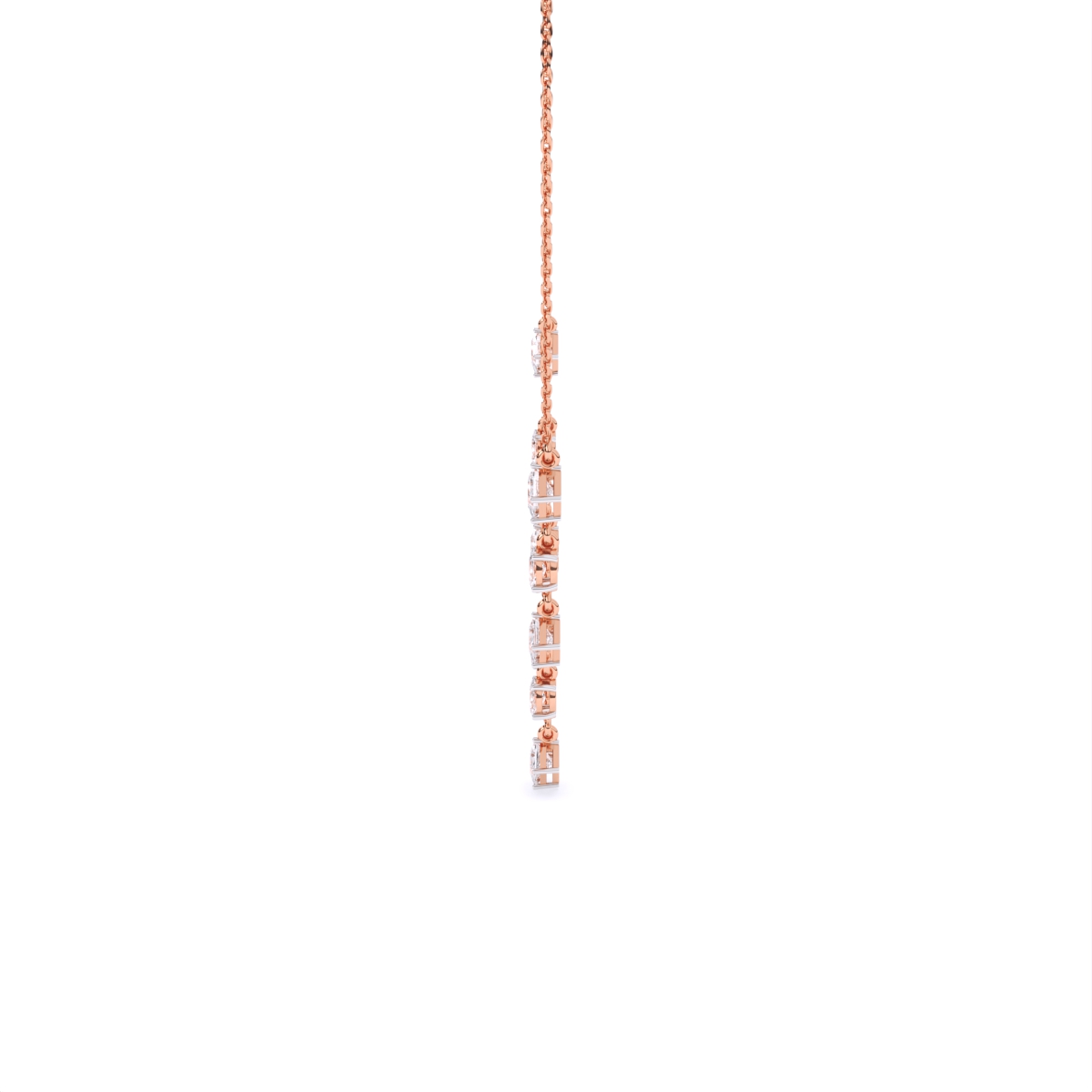 Geometric Radiance Charm Diamond Necklace