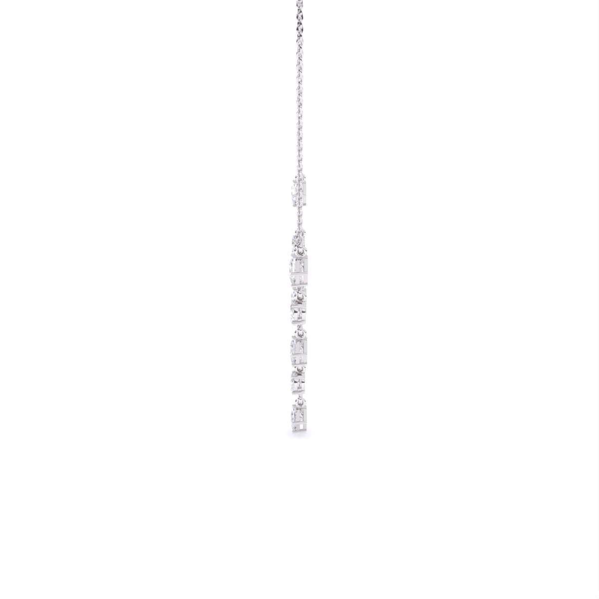 Geometric Radiance Charm Diamond Necklace