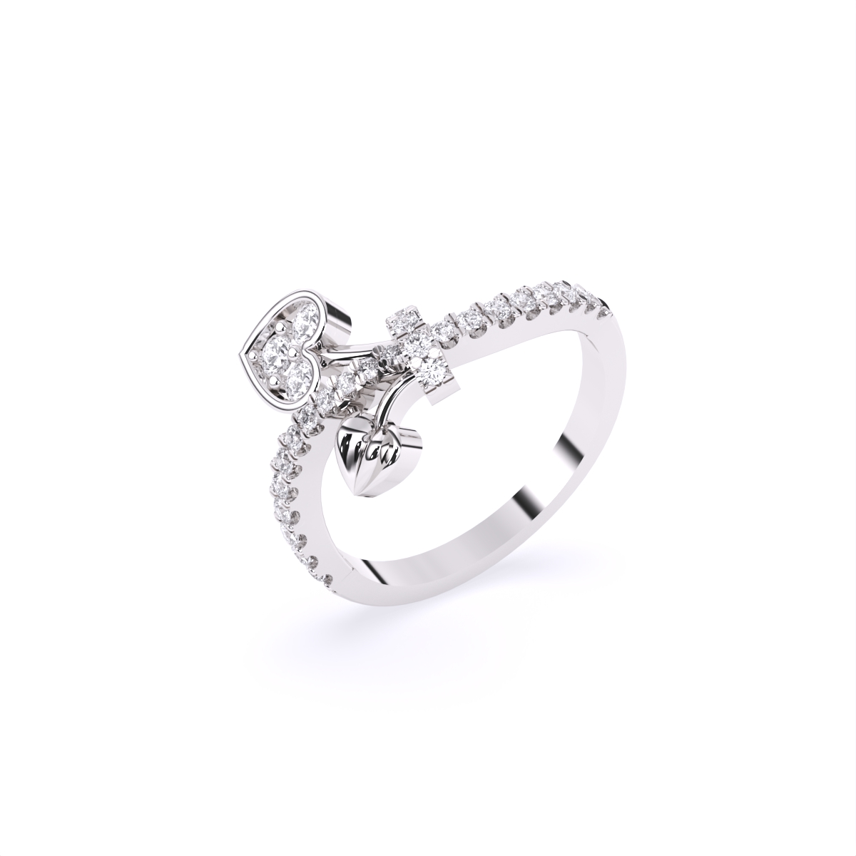 Eternal Bond Heart Diamond Ring