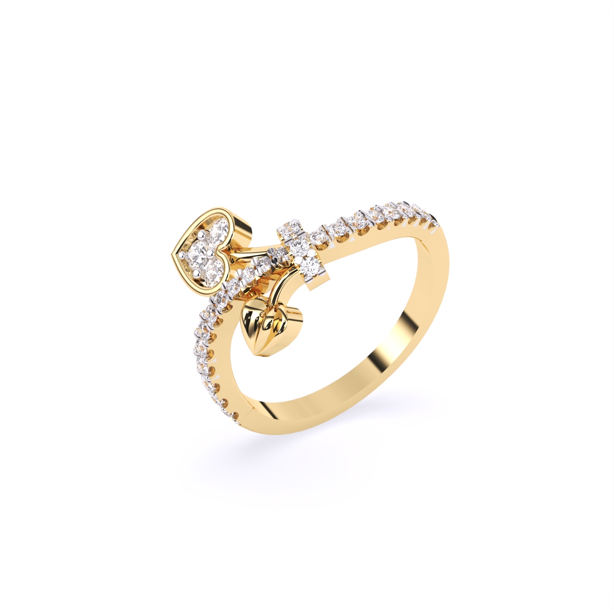 Eternal Bond Heart Diamond Ring
