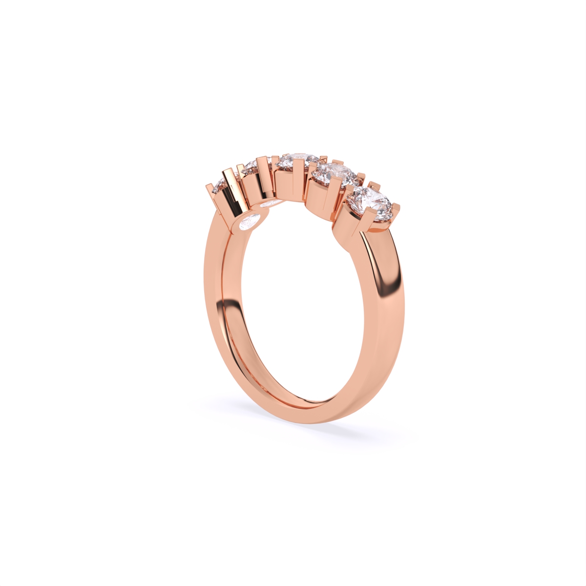 Radiant Circle Symphony Diamond Ring