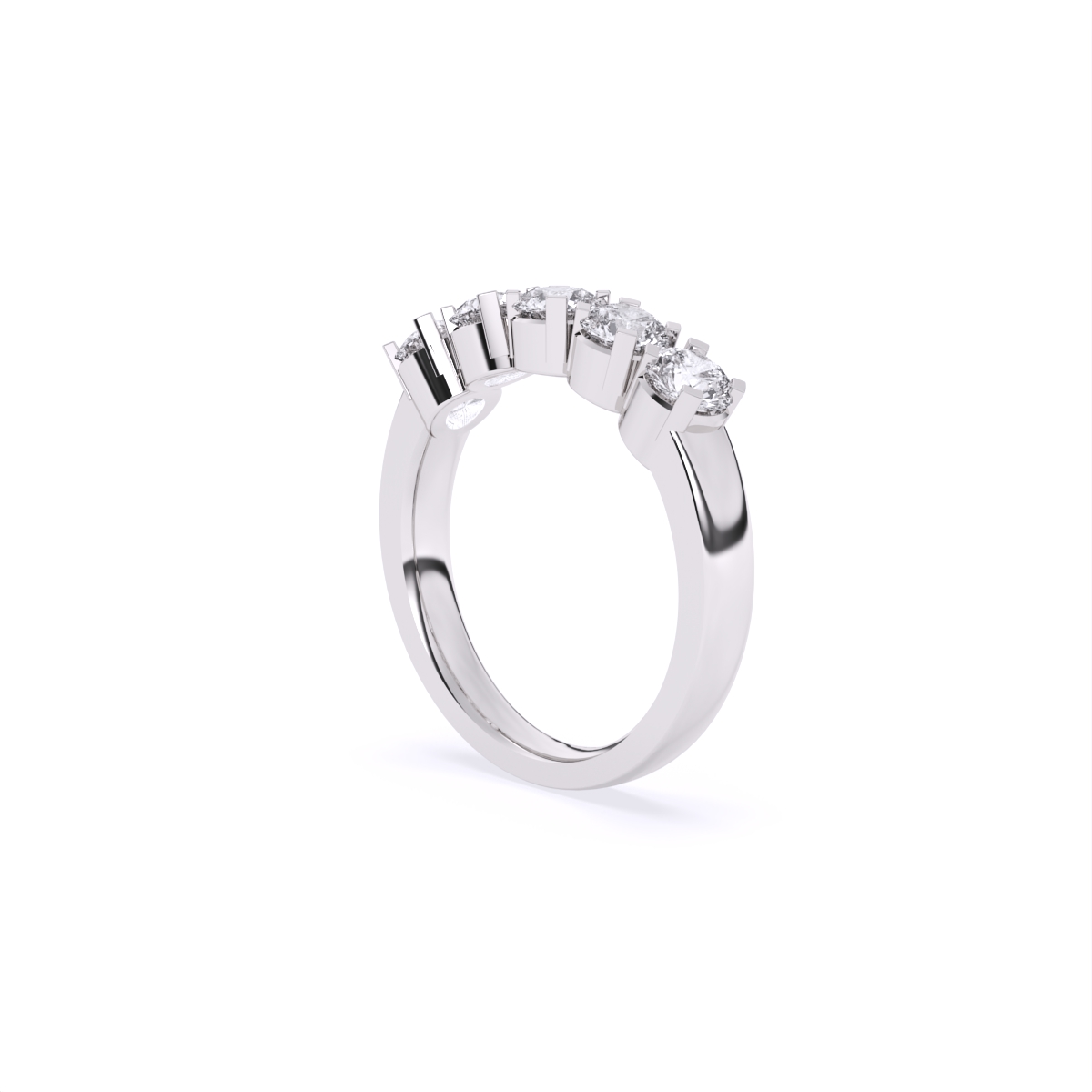 Radiant Circle Symphony Diamond Ring
