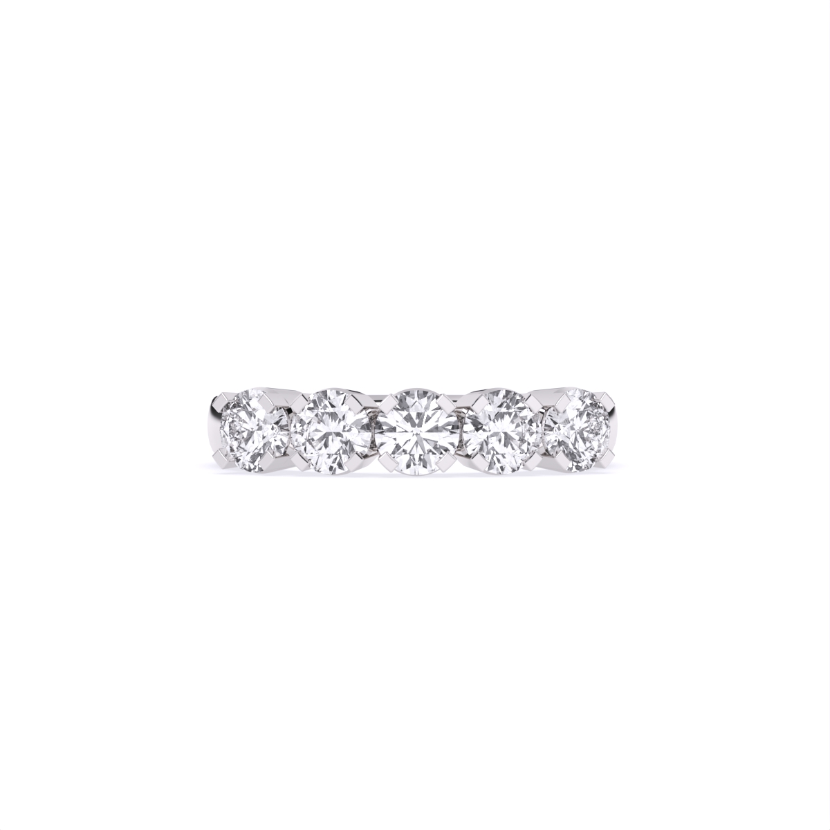Radiant Circle Symphony Diamond Ring