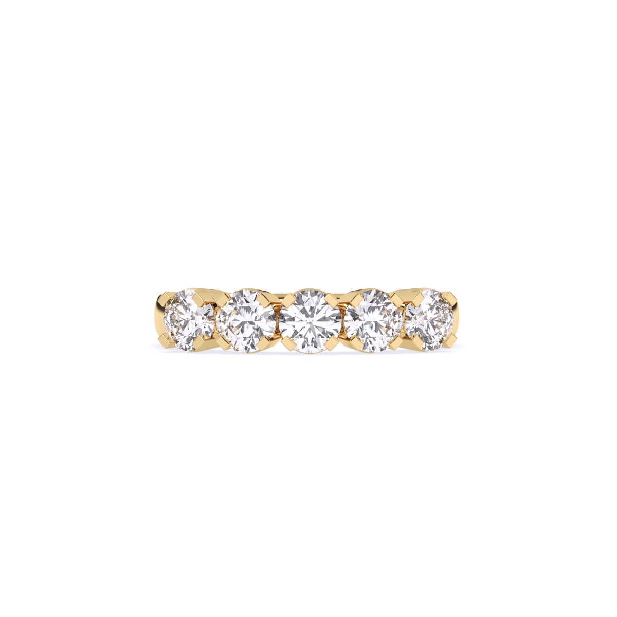 Radiant Circle Symphony Diamond Ring