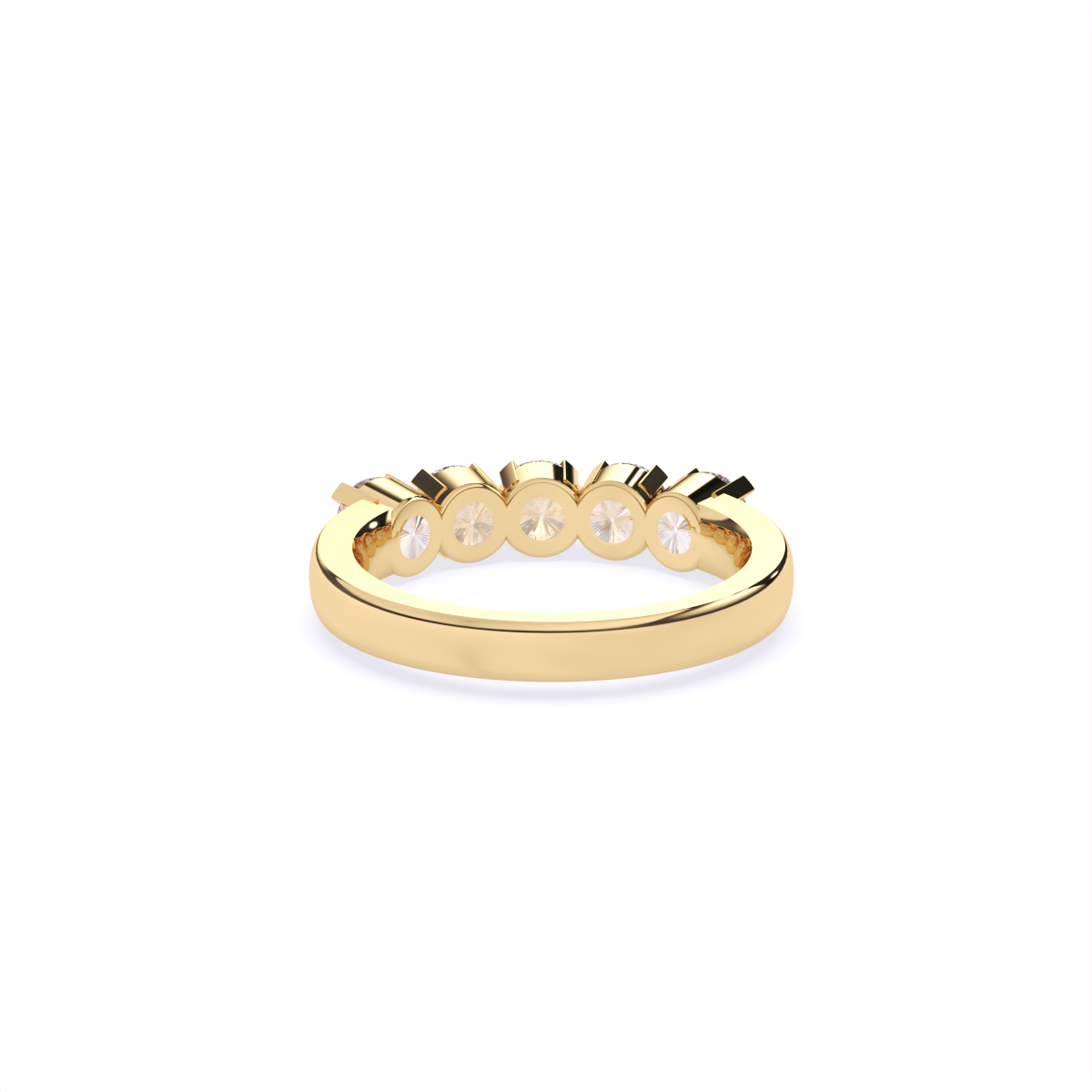 Radiant Circle Symphony Diamond Ring