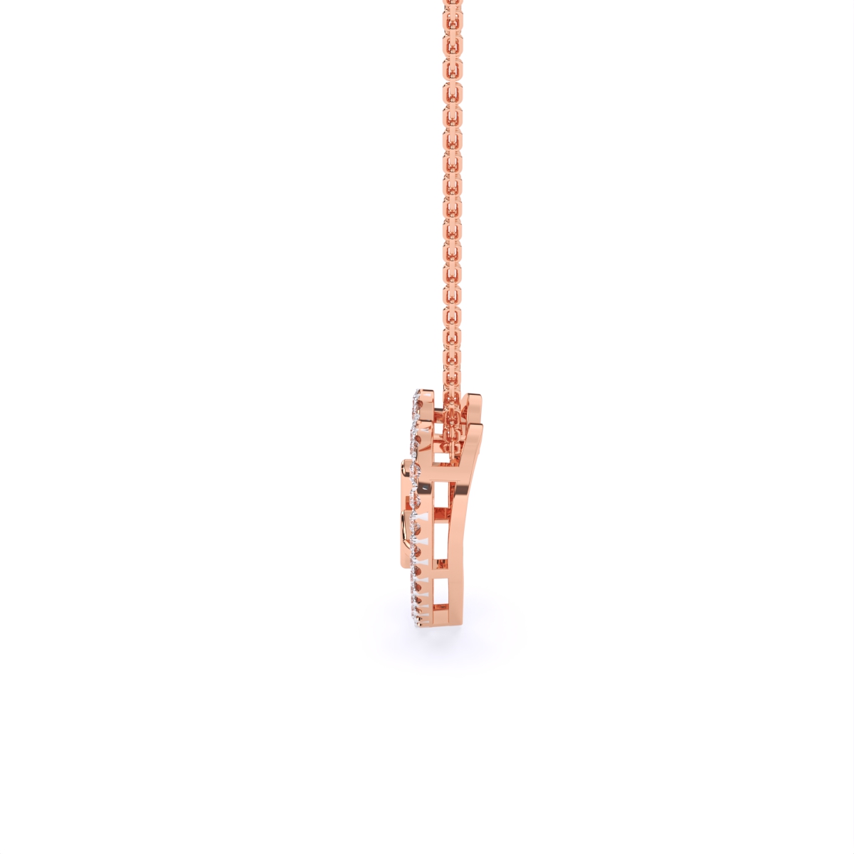 Heartbeat Diamond Pendant With Chain