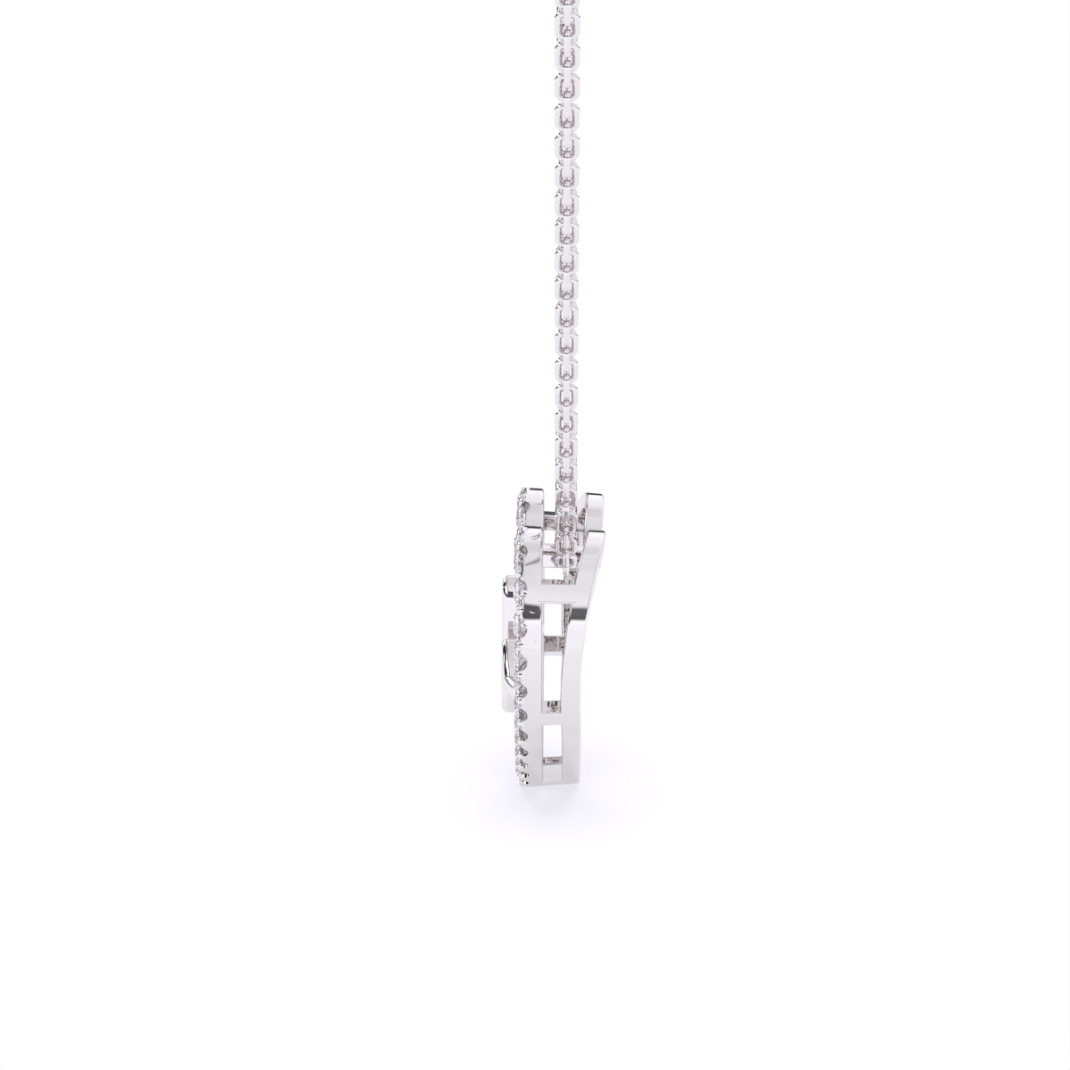 Heartbeat Diamond Pendant With Chain