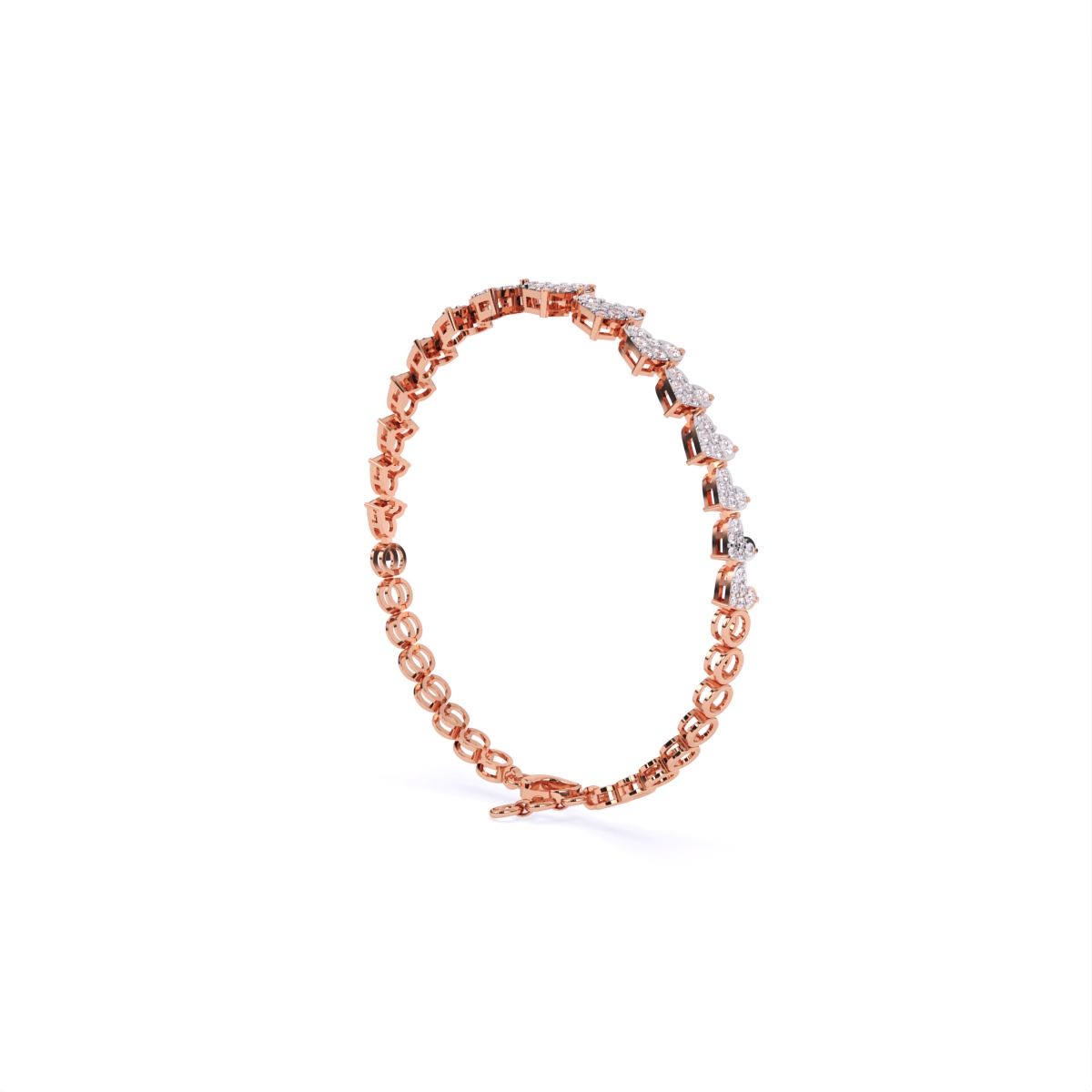 Whispers of Love Heart Diamond Bracelet