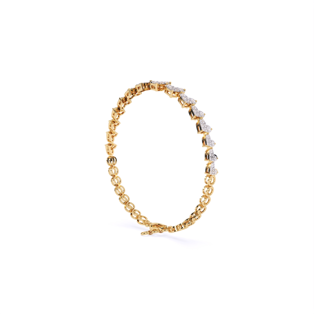 Whispers of Love Heart Diamond Bracelet
