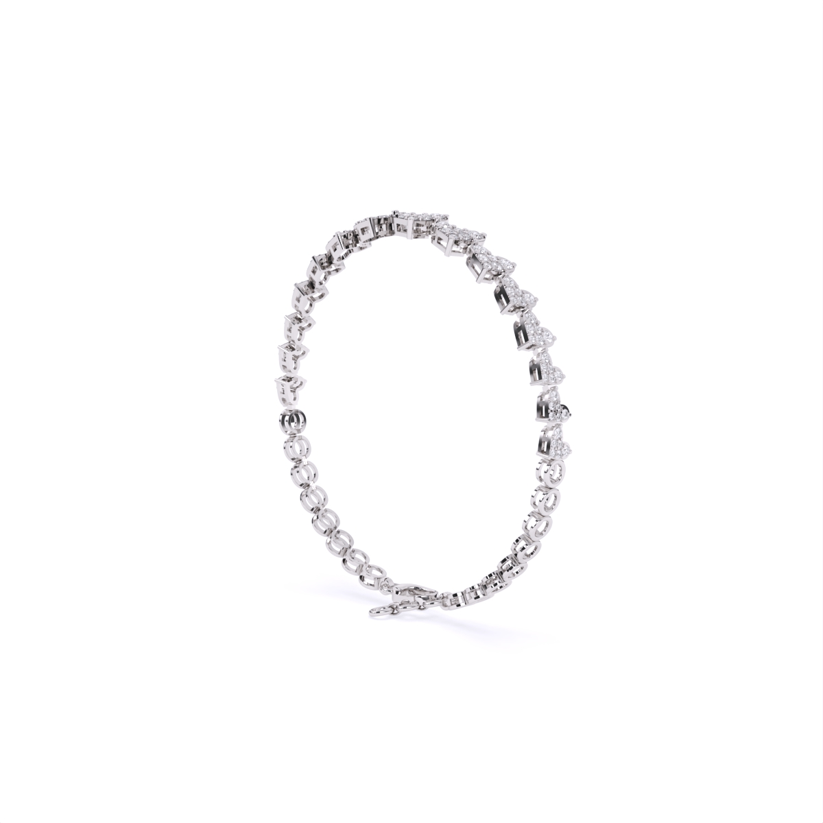 Whispers of Love Heart Diamond Bracelet