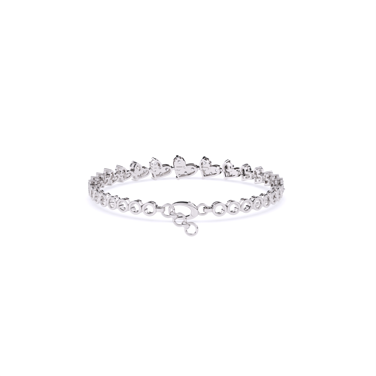 Whispers of Love Heart Diamond Bracelet
