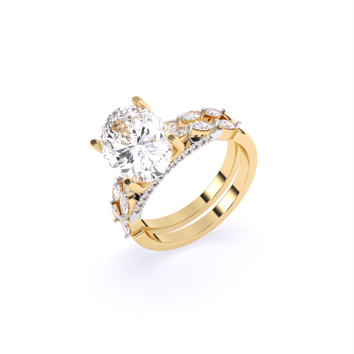 Royal Oval Cut Diamond Engagement Ring