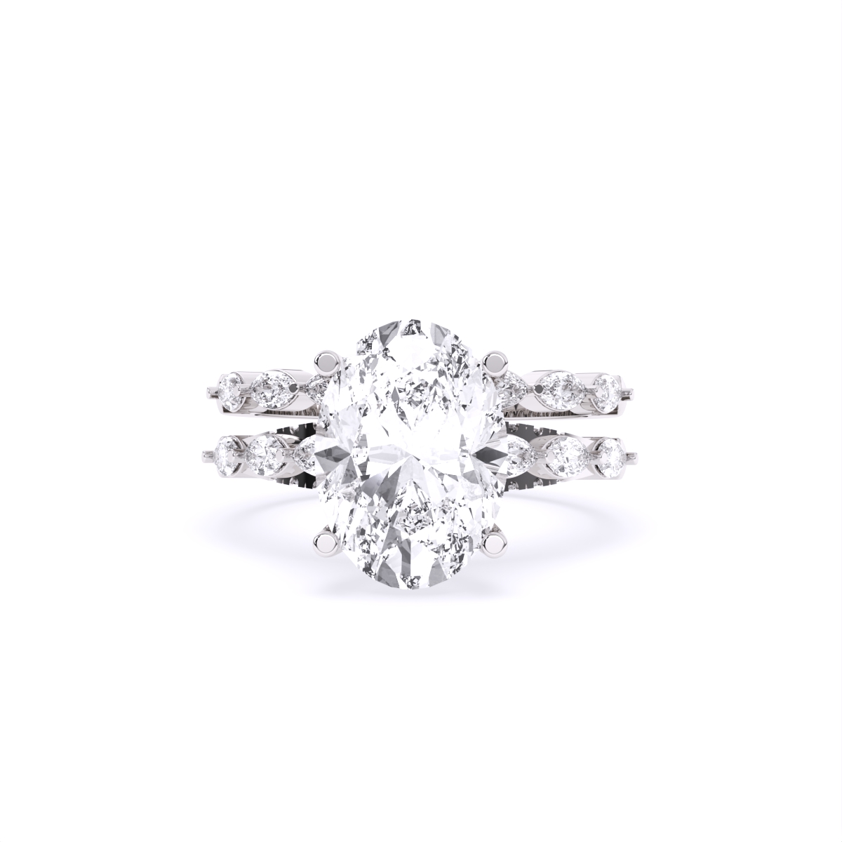 Royal Oval Cut Diamond Engagement Ring