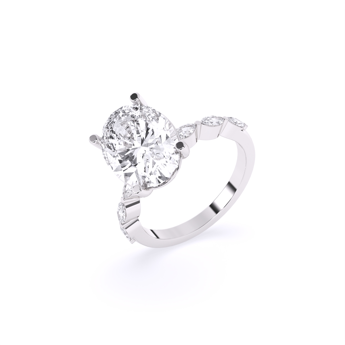 Crown of Grace Oval Diamond Ring
